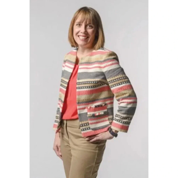 The Limited Multicolor Striped Jacket Size S NWT - Picture 1 of 7